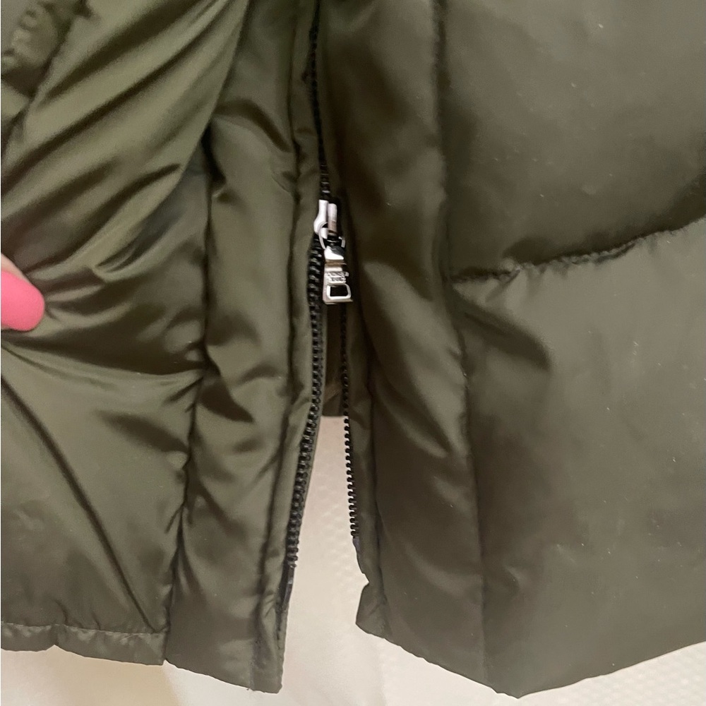 Andrew Marc long deep olive long puffer - Picture 3 of 9